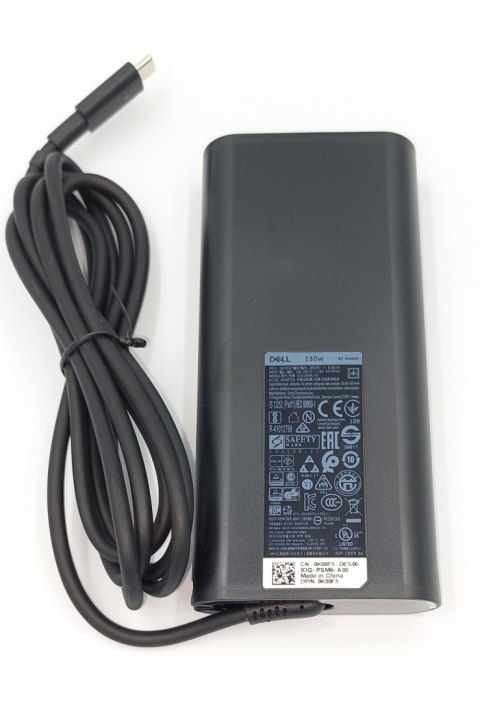 Oryginalny Zasilacz DELL HA130PM17 130W 20V 6.5A wtyk USB-C Oryginalny Zasilacz DELL HA130PM17 130W 20V 6.5A wtyk USB-C