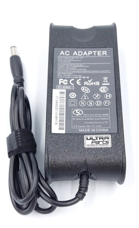 Ładowarka Zasilacz ULTRA PARTS do DELL PA-4E 90W 19.5V 4.62A wtyk 7.4 mm-5.0 mm