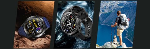 DUŻY SMARTWATCH AMOLED MENU PL WODOODPORNY IP68 TĘTNO CIŚNIENIE TLEN 400mAh 
